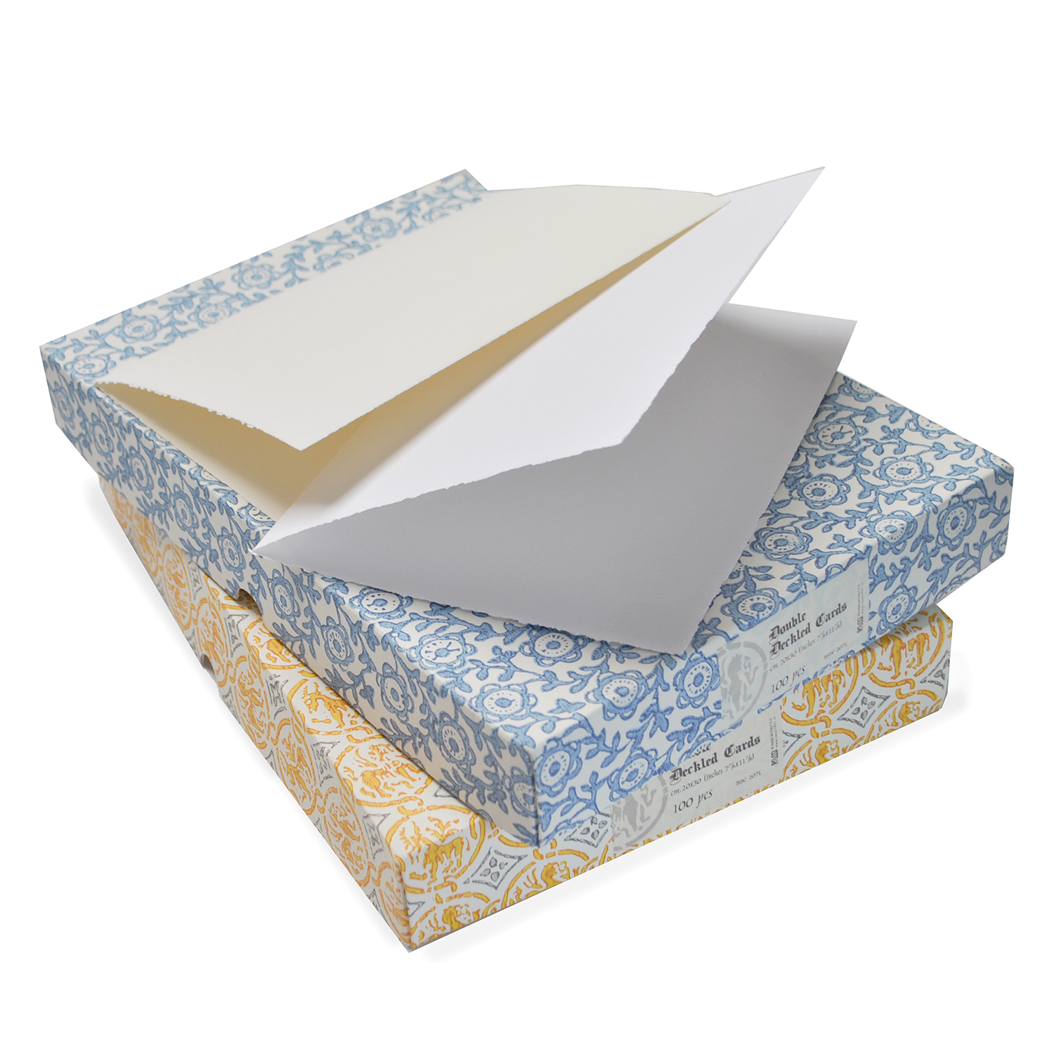 Wholesale Amalfi Deckled Edge Fold Over Cards, Italian Handmade