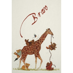 Greeting Cards - Bravo Giraffe 