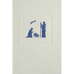 Holiday Greeting Cards - Engraved The Nativity  