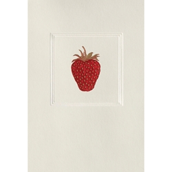 Greeting Cards - Red/Gold Strawberry  