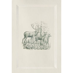 Greeting Cards - Green Deer 