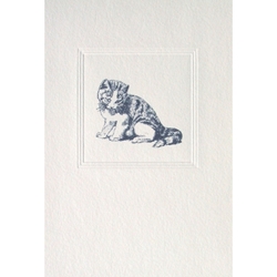 Greeting Cards - Blue Cat  